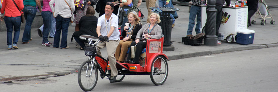 NOLA Pedicabs in the French Quarter